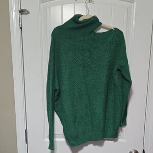 Impressions Forest Green Cowl Neck Sweater Large BNWT